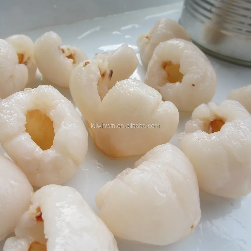 
canned lychee in tin in canned fruits 
