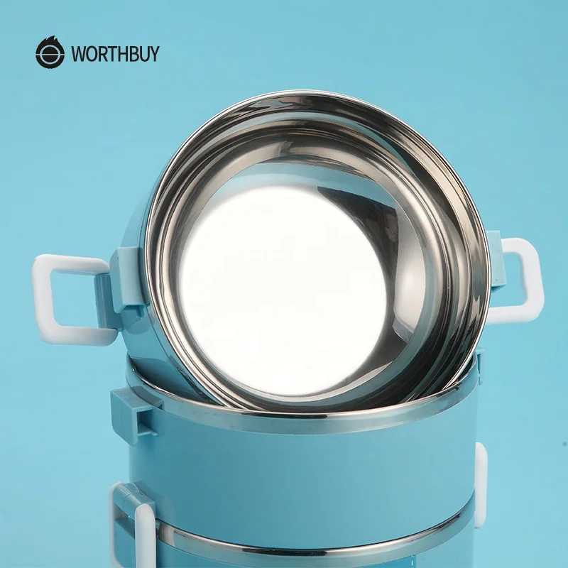 Food Packaging Thermos Lunch Box Stainless Steel Kids Bento Box With Microwave Interlayer High-Capacity Food Containers Picnic