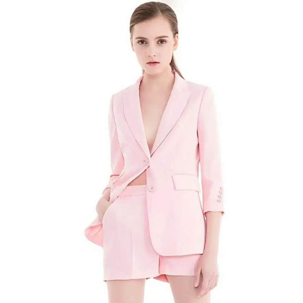 Latest Fashion Beaded Sequins Jacquard Ladies Skirt Suits