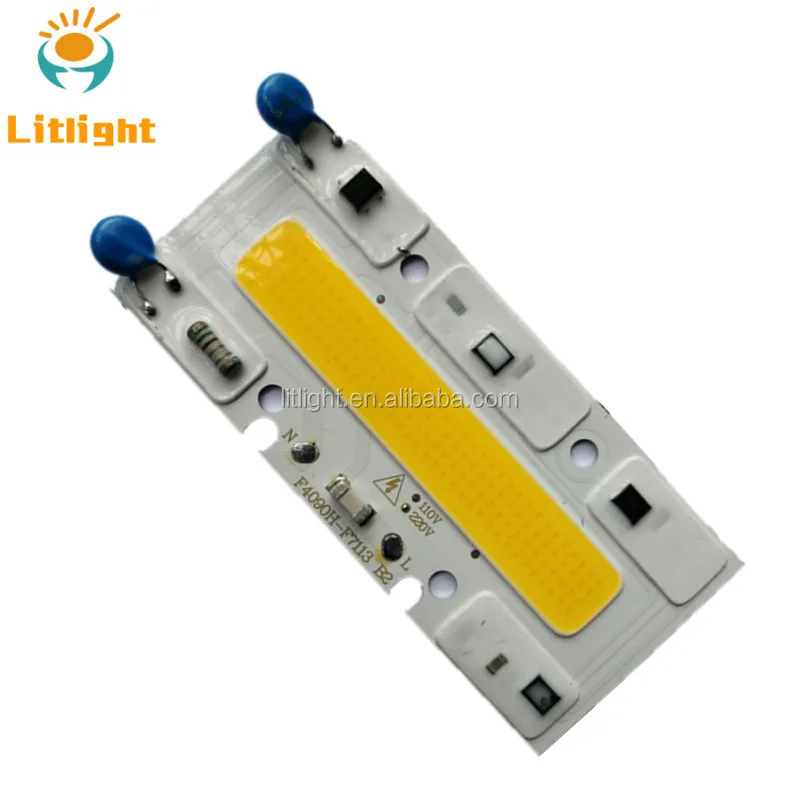 Linear Long Square Shape White 6000K 3000K 30W to 150W  Driverless AC 110V 120V 220V 230V Cob Led chip 100W