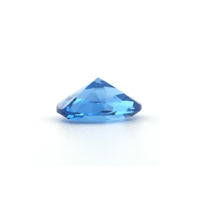 Loose Gems Synthetic Gemstone Sapphire  119# Oval Spinel Blue Gemstone  For Sale