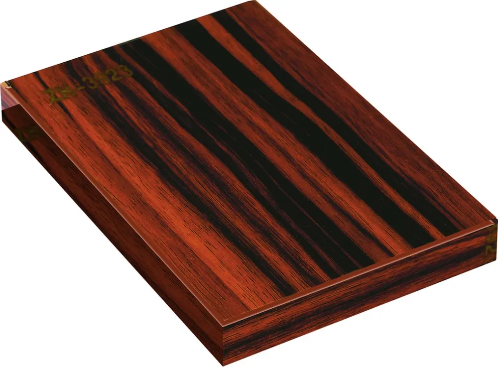 China high gloss wood grain color UV coated MDF board