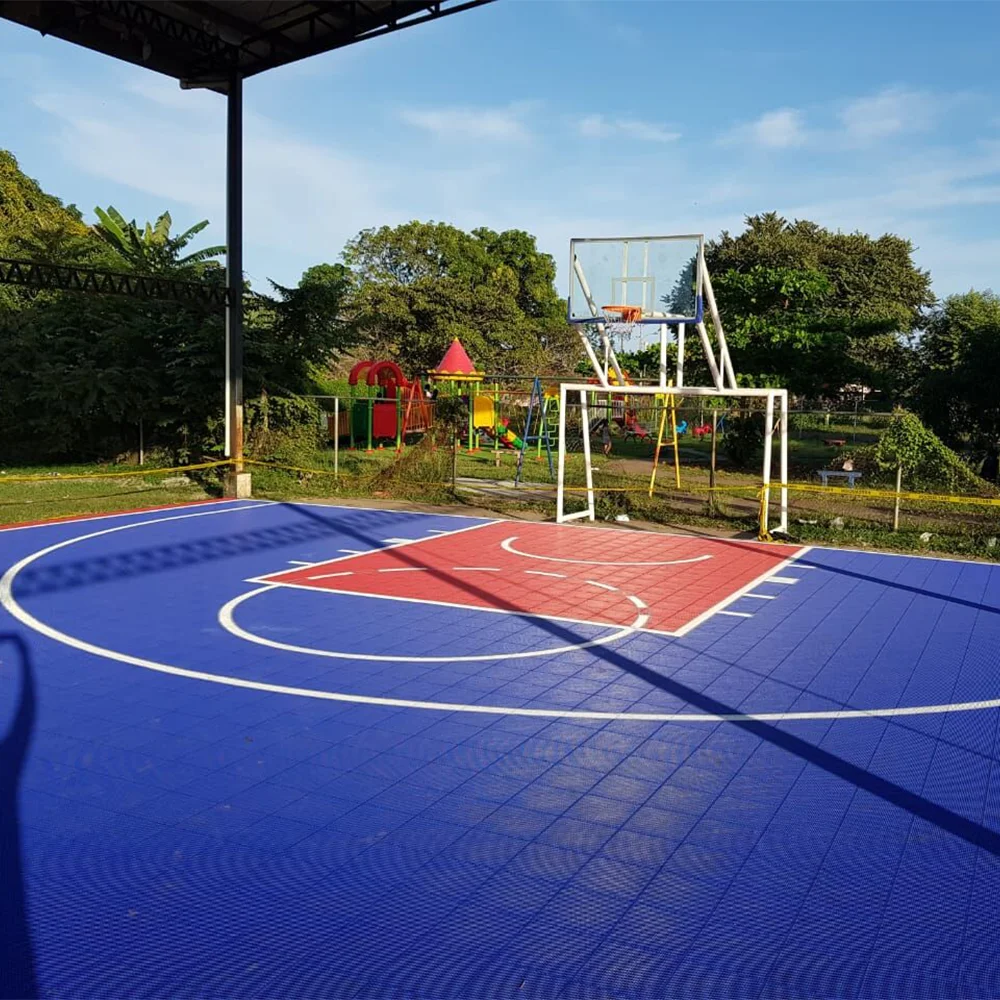 Factory Direct Sale Interlocking Sports PP  Portable 3x3 Half Court Backyard Basketball Court