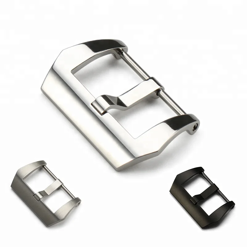 20mm 22mm 24mm Watch Buckle 26mm Polished Brushed Leather Band Watch Clasp Pre-v 316L Stainless Steel Watch Bucklet