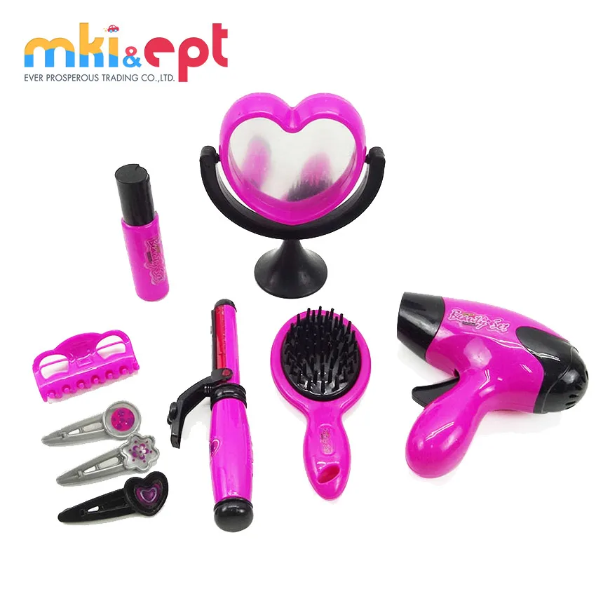 Hot sale fashion girl plastic make up beauty set toy with low price