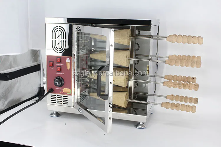 Sweet Traditional Doughnut Cone Kurtos Kalacs Oven Chimney Cake Machine