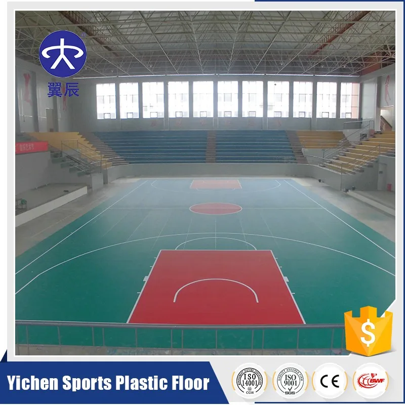 Basketball court sports floor