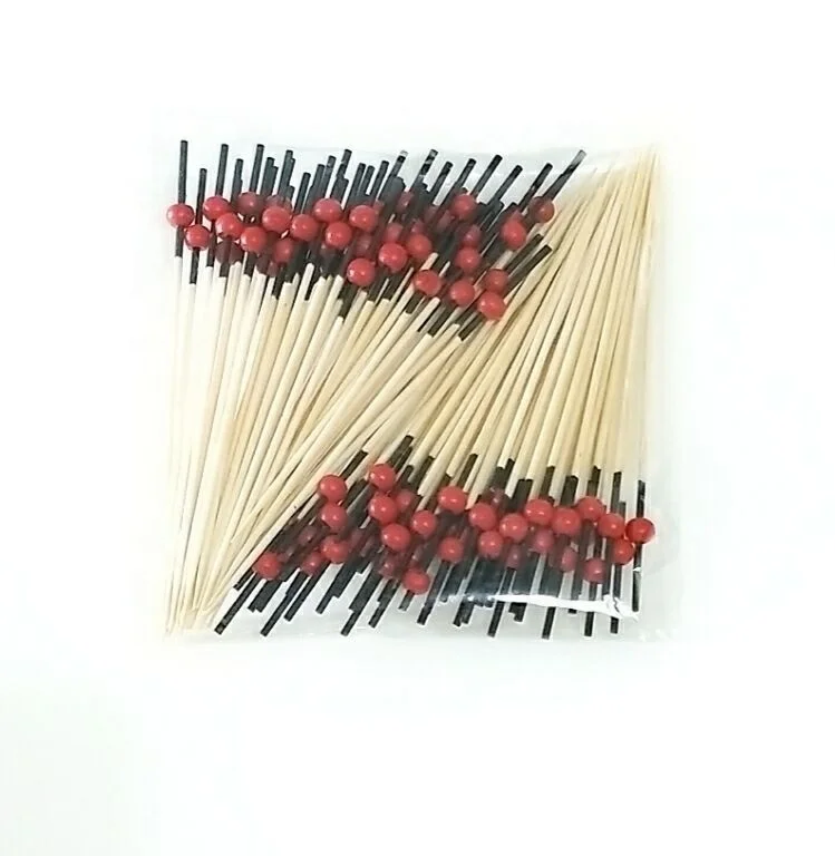 
 Декоративные бамбуковые шпажки для барбекю для вечеринки, ресторана, бара, отеля/Медиаторы для сэндвичей/Цветные бамбуковые шпажки  