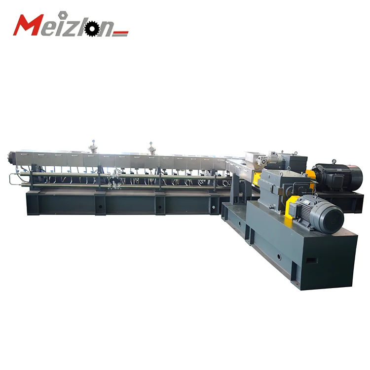 Corn starch biodegradable plastic pellets making machine twin screw plastic extruder  production line
