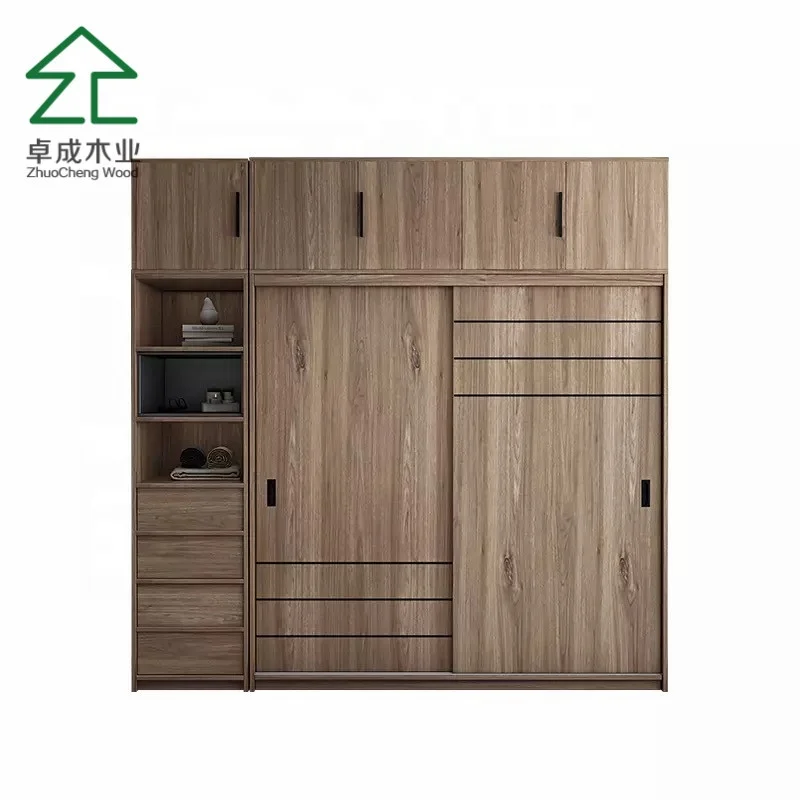 wholesale manufacture cheap price fancy wooden modern furniture design wardrobe