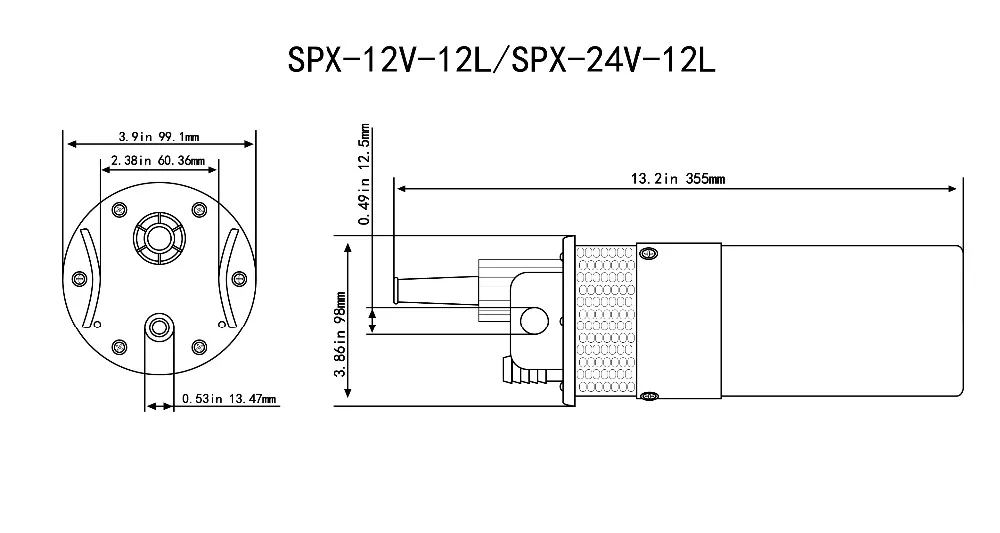 SURGEFLO SPX-12-12 12v 3inch 4 inch 100w famous self-priming submersible deep well borehole ac dc solar water pump