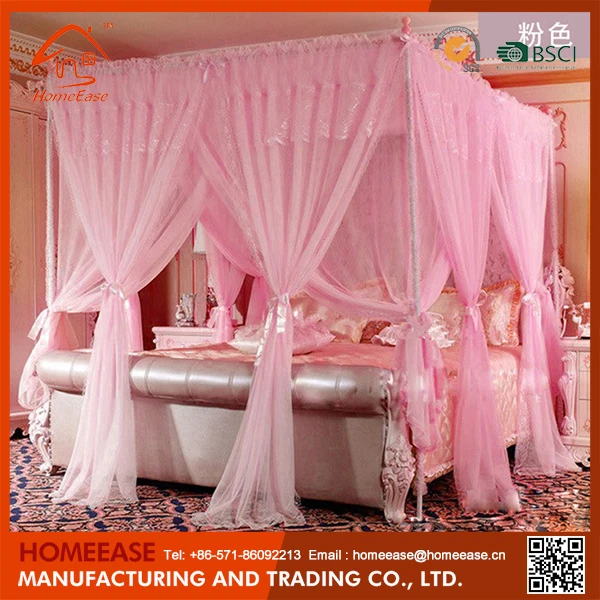 Wholesale Cheap New Design Portable Double Bed Folding Foldable Polyester Bed Net Treated