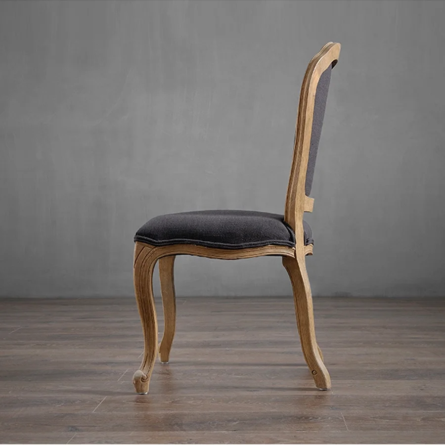 Antique Solid Wood  French Style Louis xv Tufted Back Event Party Banquet Wedding Dining Chair