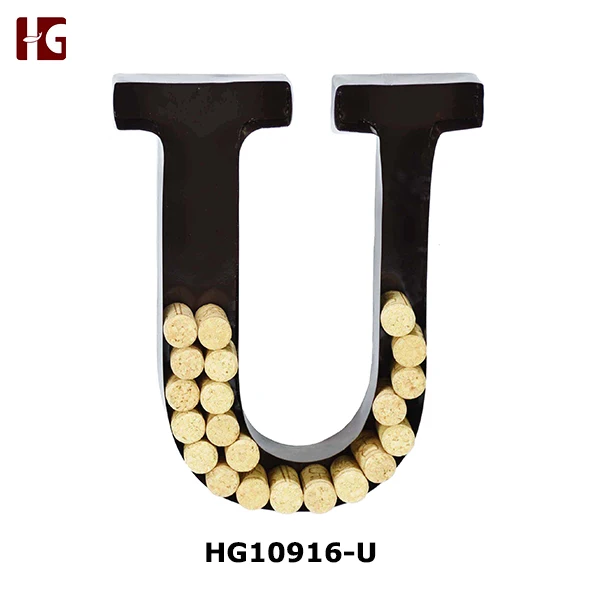 
Monogram Letter S Wall Wine Cork Holder 