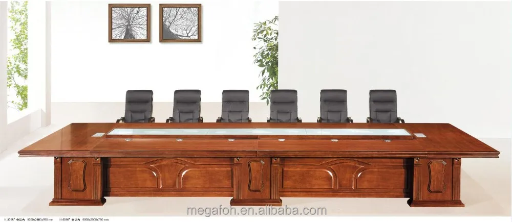 Современный офисный стол из розового дерева для конференц-зала, конференц-зала со стульями (FOH-H8013)