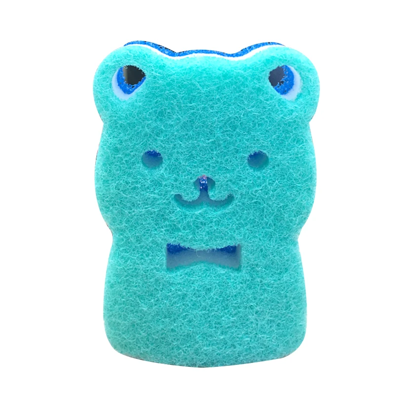 cute bear animal shape kitchen sponge