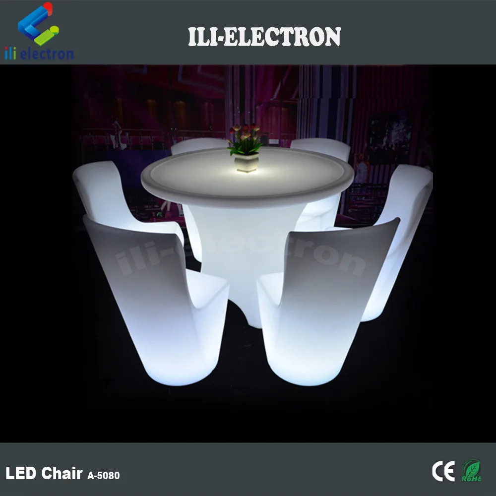 16 colors changing plastic led bar furniture sets