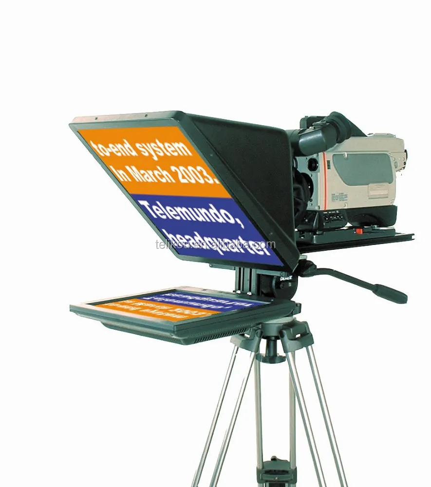 TELIKOU TF-19 19 inch Foldable Portable Extendable Studio,live broadcast Teleprompter