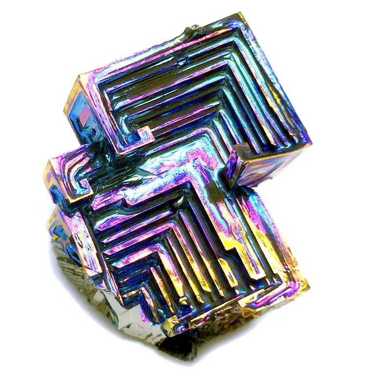 For art collectible wholesale raw mineral crystal natural Bismuth iron ore