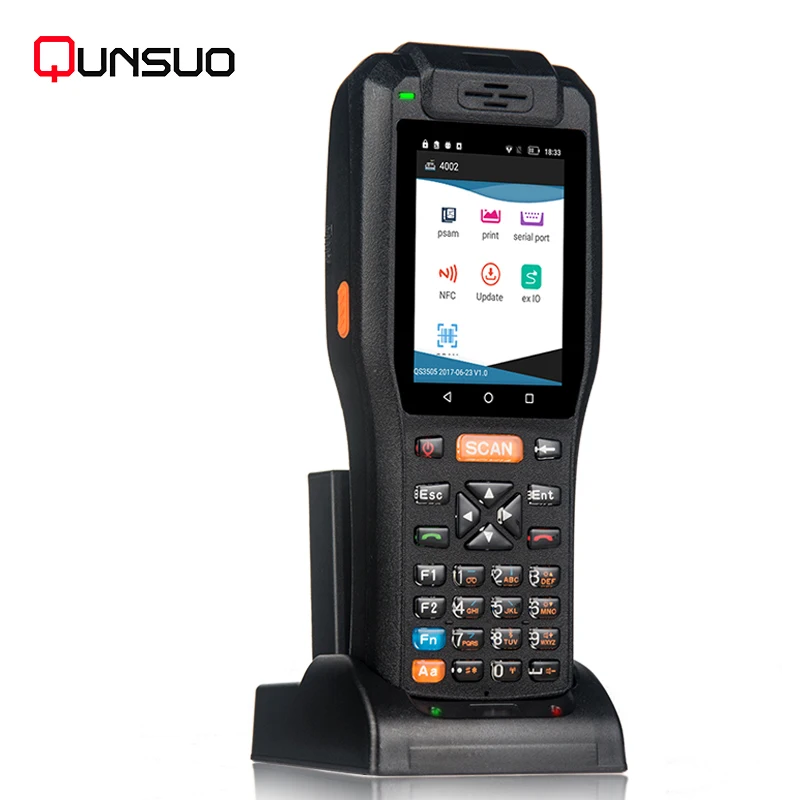 Android PDA 3506 barcode QR code scanner integrated with printer