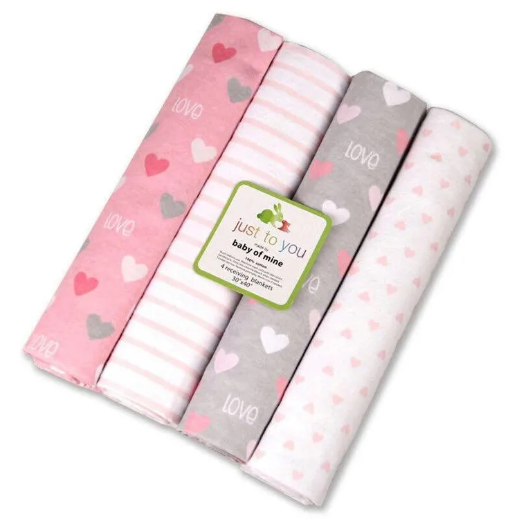 2019 Soft Super Swaddle Receiving Blanket Muslin Printed Cotton Baby Blankets