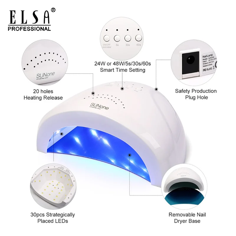 
2021 Newest LED Nail Dryer Lamp For Gel Nail Varnish Drying 