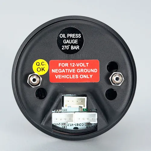 Automatic Black Panel OLED Display Digital Oil Pressure Gauge With Outer 30 LED