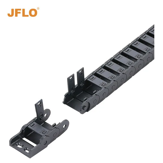 Полузакрытый внутренний открывающийся пластиковый несущий цепной конвейер кабельная цепь (J15BFSeries)