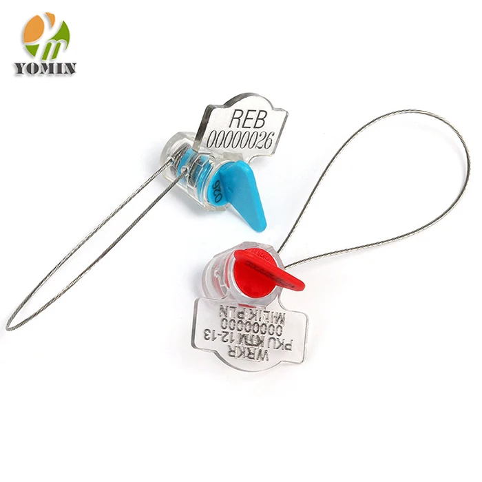 
High Security Electric Meter Plastic Seal/ Pull Tight Plastic Twist Lock Seal For Containers 
