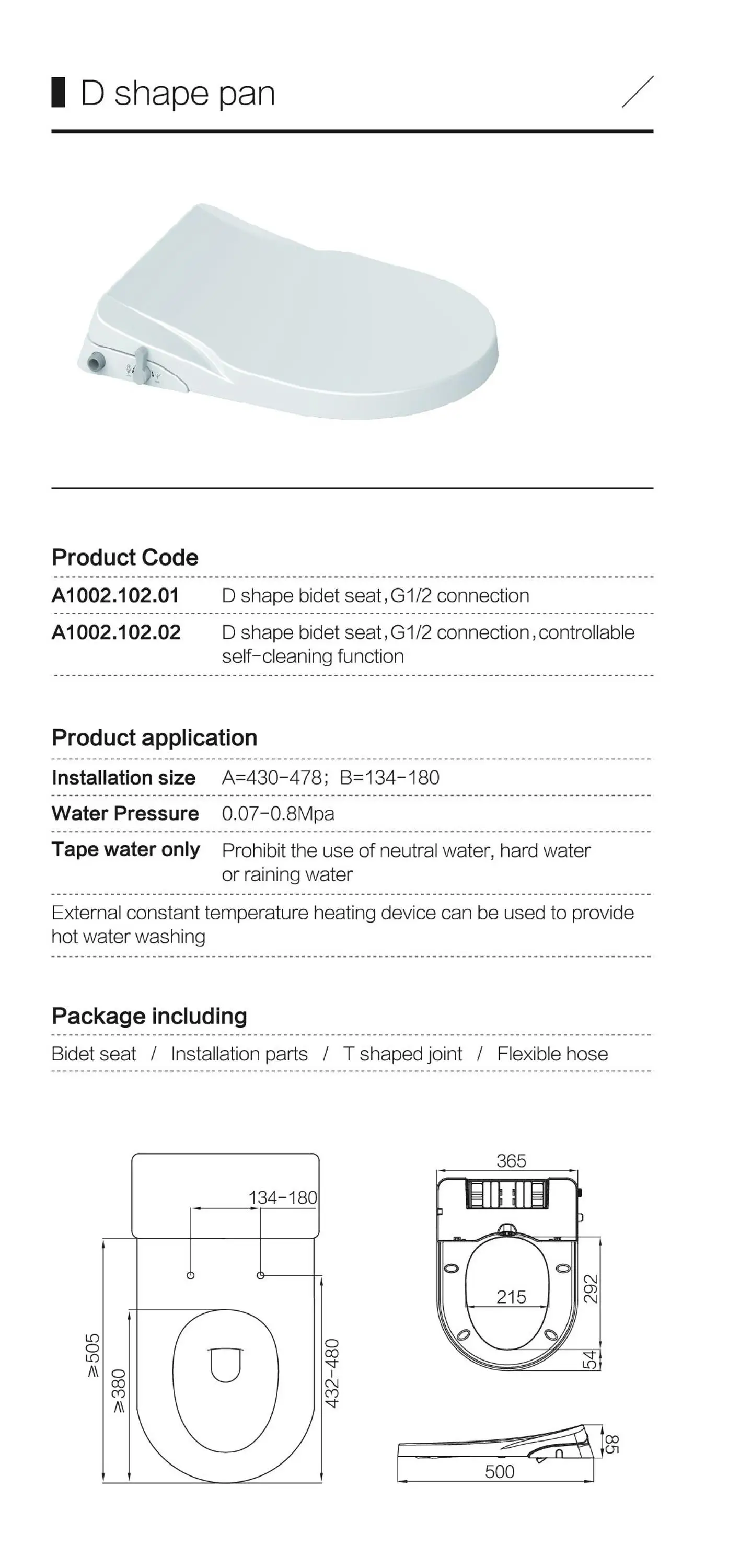 china supplier shape toilet bidet seat