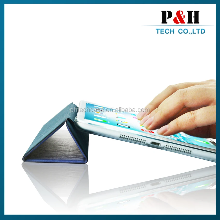 Для iPad мини кожаный чехол с прозрачную крышку