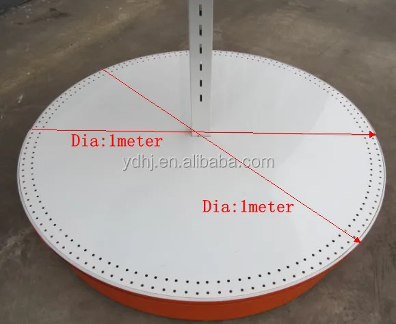 Supermarket equipment drink display rack changshu circular shelf