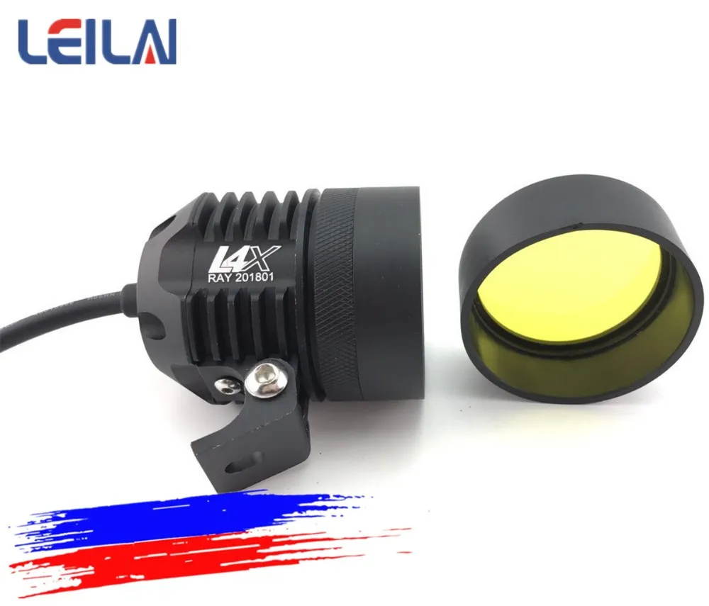 Auto Lighting System 40W Motorcycle Light Auxiliary Working Headlight With Light Cover