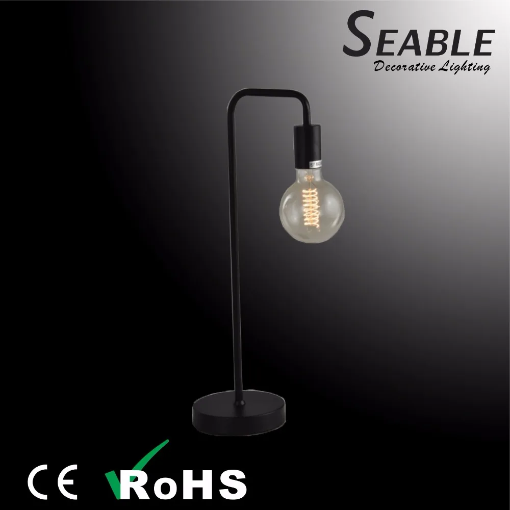 2022 Edison E27 bulb iron base vintage table lamp for home