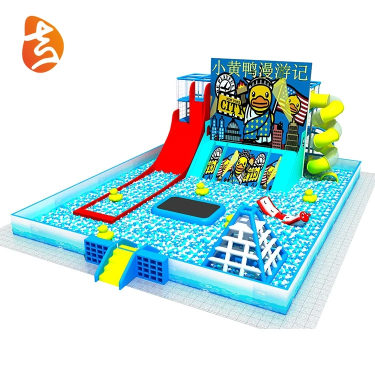 Ocean series multifunction attractive kids indoor playground with ball pool