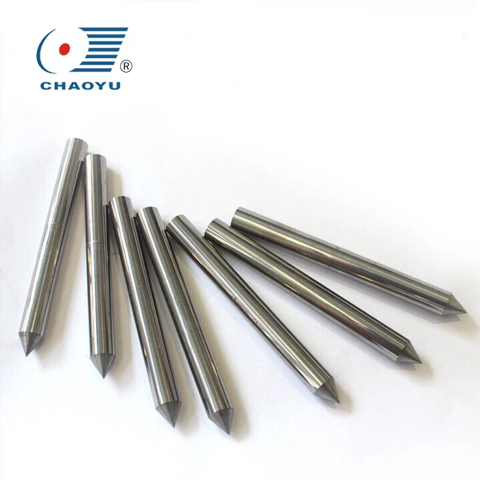 Well polished D5*40mm tungsten carbide spikes cemented carbide rods with tapered ends