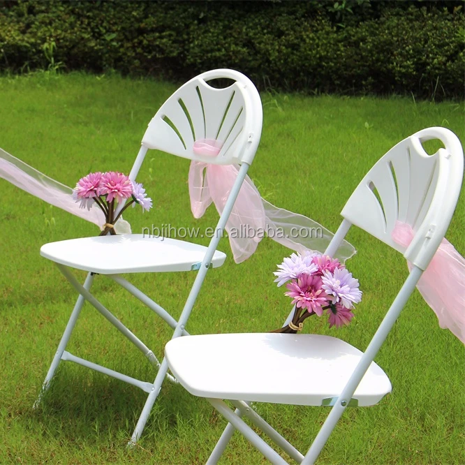good quality fanback folding chair for wedding