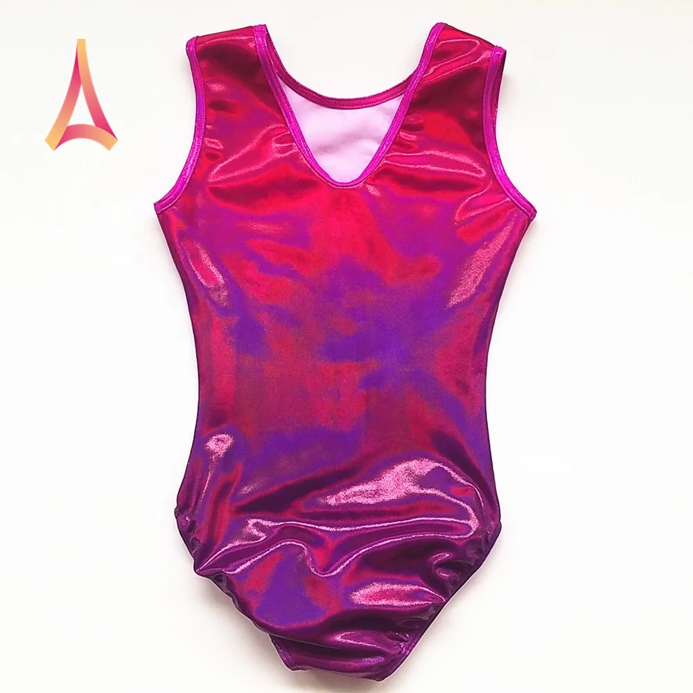 Black Mint Ombre Mystique Bodice Rhinestone Trim Tumbling Leotard Gymnastics Outfits for Kids