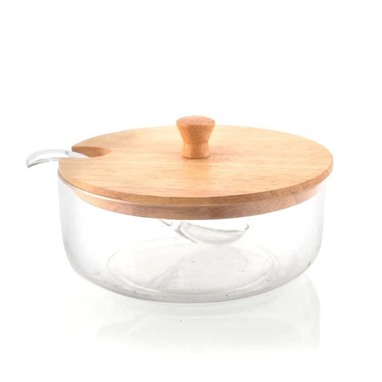 Factory Price Spice Jars 4pcs Kitchen With Toothpick Holder Multi-Purpose Round Storage Spice Rack Set