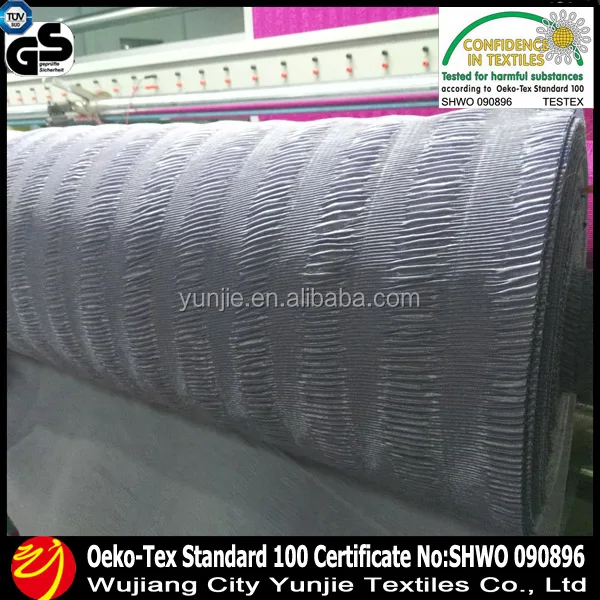 
Cheap Polyester Crushed Satin Fabric/Shiny Polyester Satin 