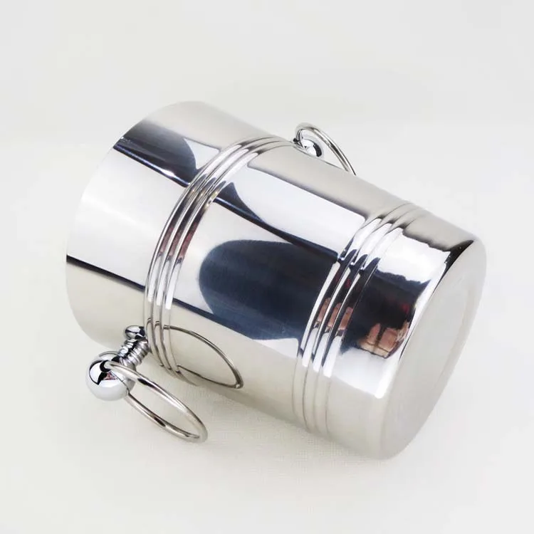 
Stainless steel large metal ice bar bucket for party, champagne, wine, beer 