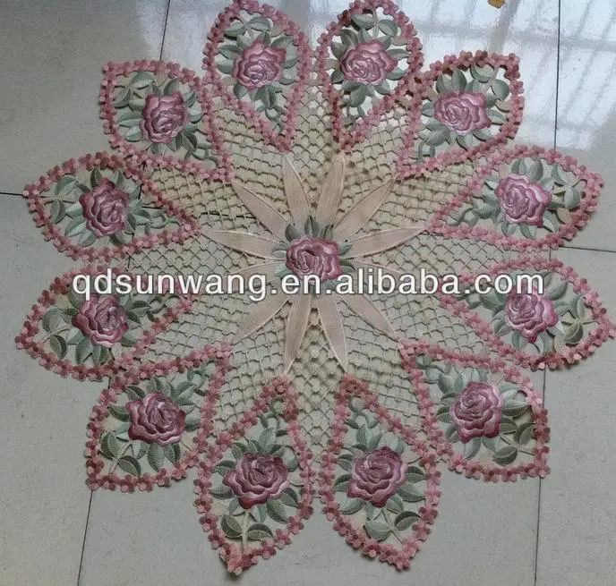wedding embroidered cutwork tablecloth