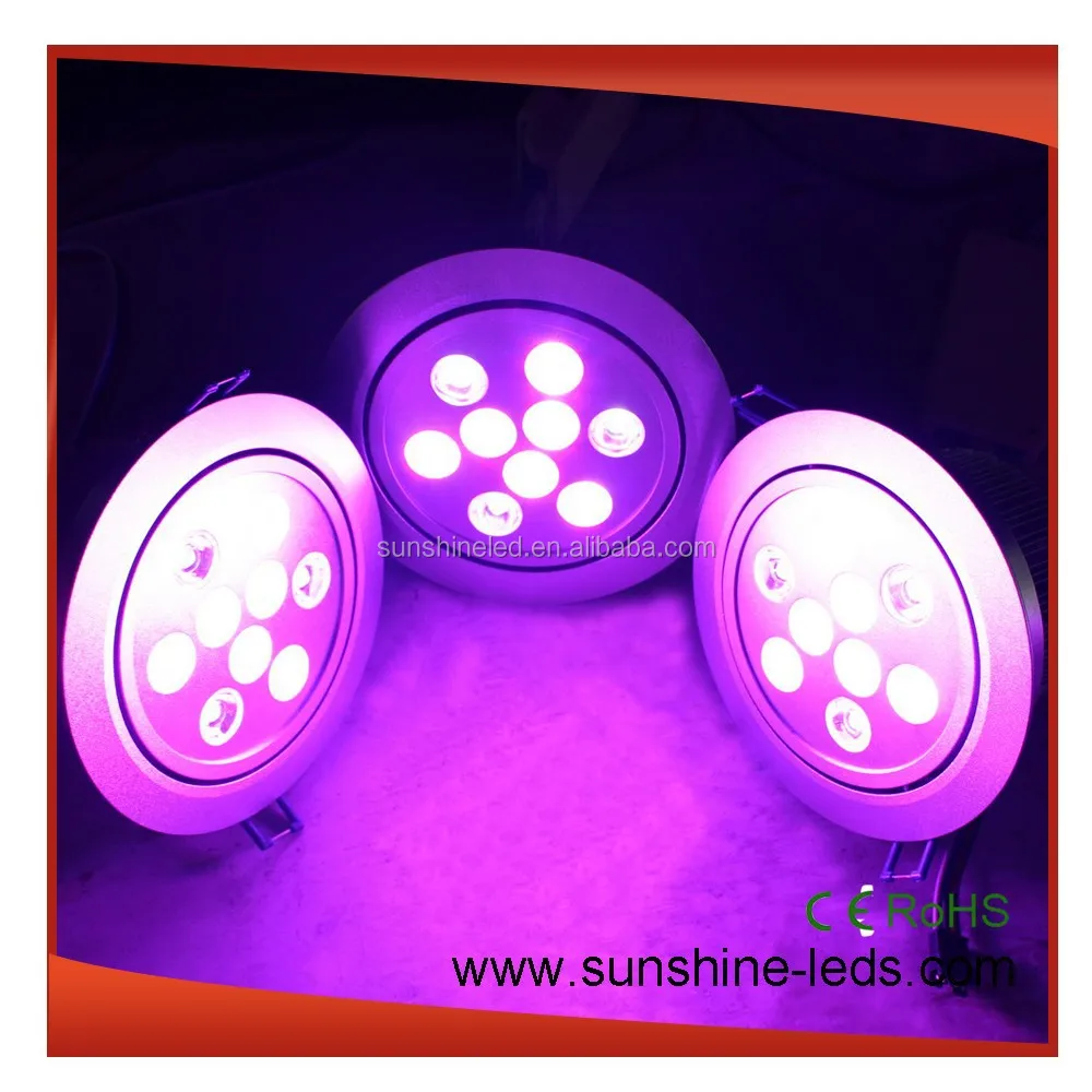 CE ROHS одобрен 9*3 Вт RGB/RGBW Пульт дистанционного управления DMX512 светодиодный потолочный светильник/потолочный