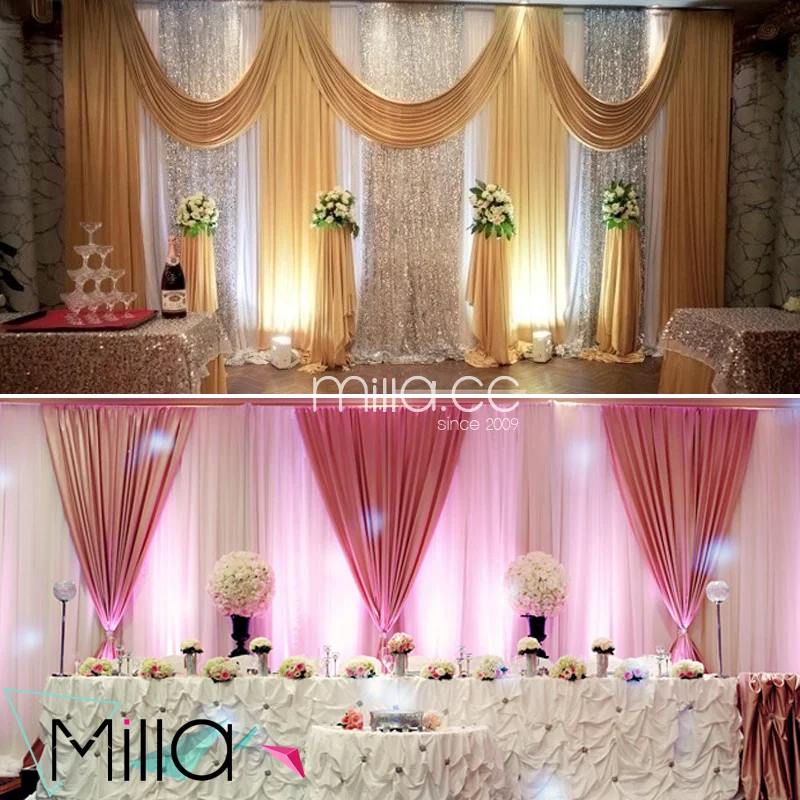 backdrop curtain for wedding event party Custom high quality wedding stage backdrop cloth