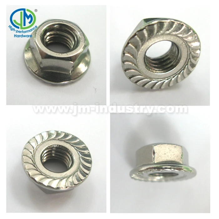 M11 DIN6923 hex flange nut with factory price