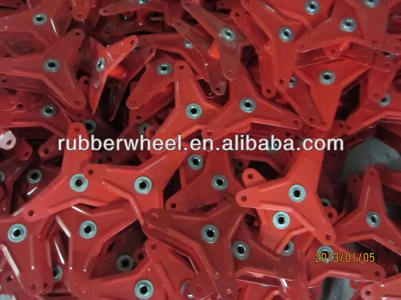 Stair Climbing Wheels with Plastic Rim Trolley Wheel 6 Inch Solid Rubber