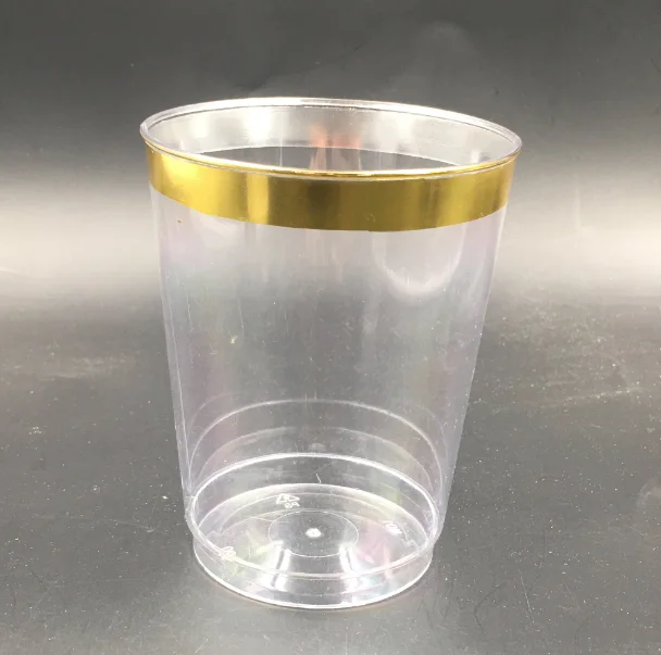 
Disposable Gold Silver Glass Water Juice Cup 1oz 2oz 7oz 8oz 9oz 10oz 12oz 14oz 16oz 