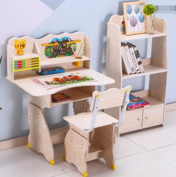 
 Новый стиль деревянный Домашний детский стол и стул  