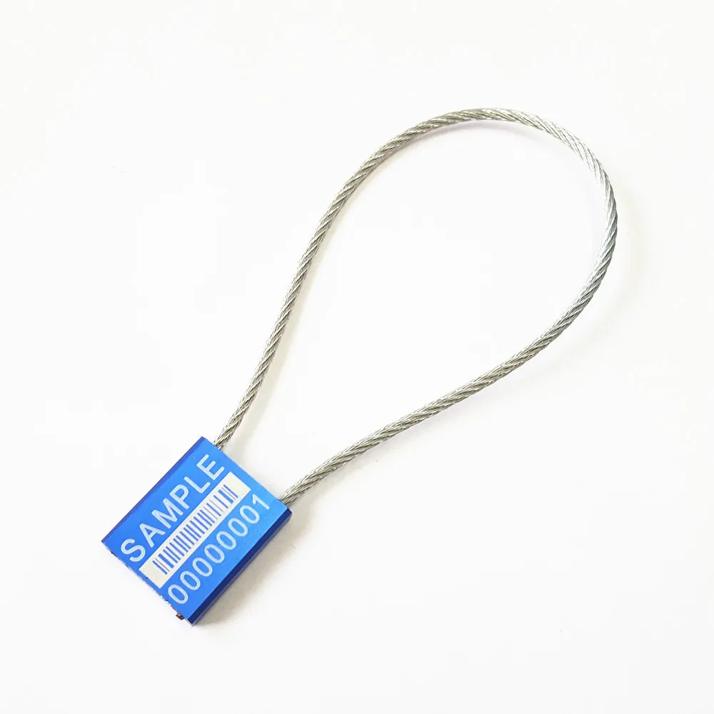 Цветной 7x7 оцинкованный стальной контейнер, проволочный замок 1,5*300 мм