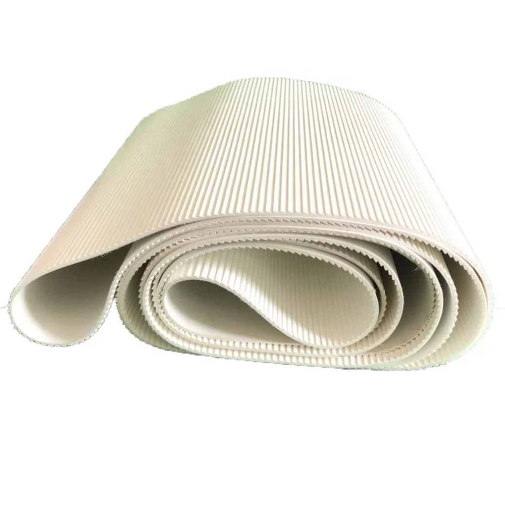 Rough Surface Washboard Pattern White PVC Conveyor Belts for Sealing Machine